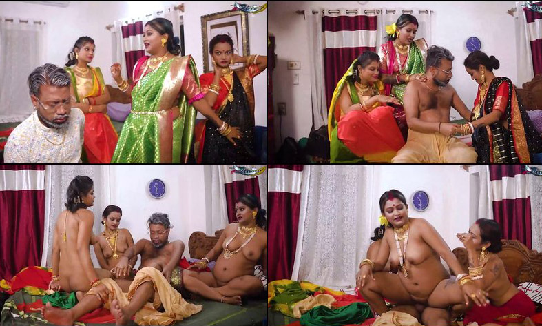 Tharki Burha Nikala Suhagraat Manana With His Three New Naveli Wives Hailey Rose Porn Mirko Mha Porn