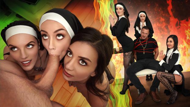 [BFFs] Natalie Brooks, Selena Love, Fiona Frost (Three Horny Nuns Fuck The Devil Out Of Him 05.04.2025) Misty Addams Porn